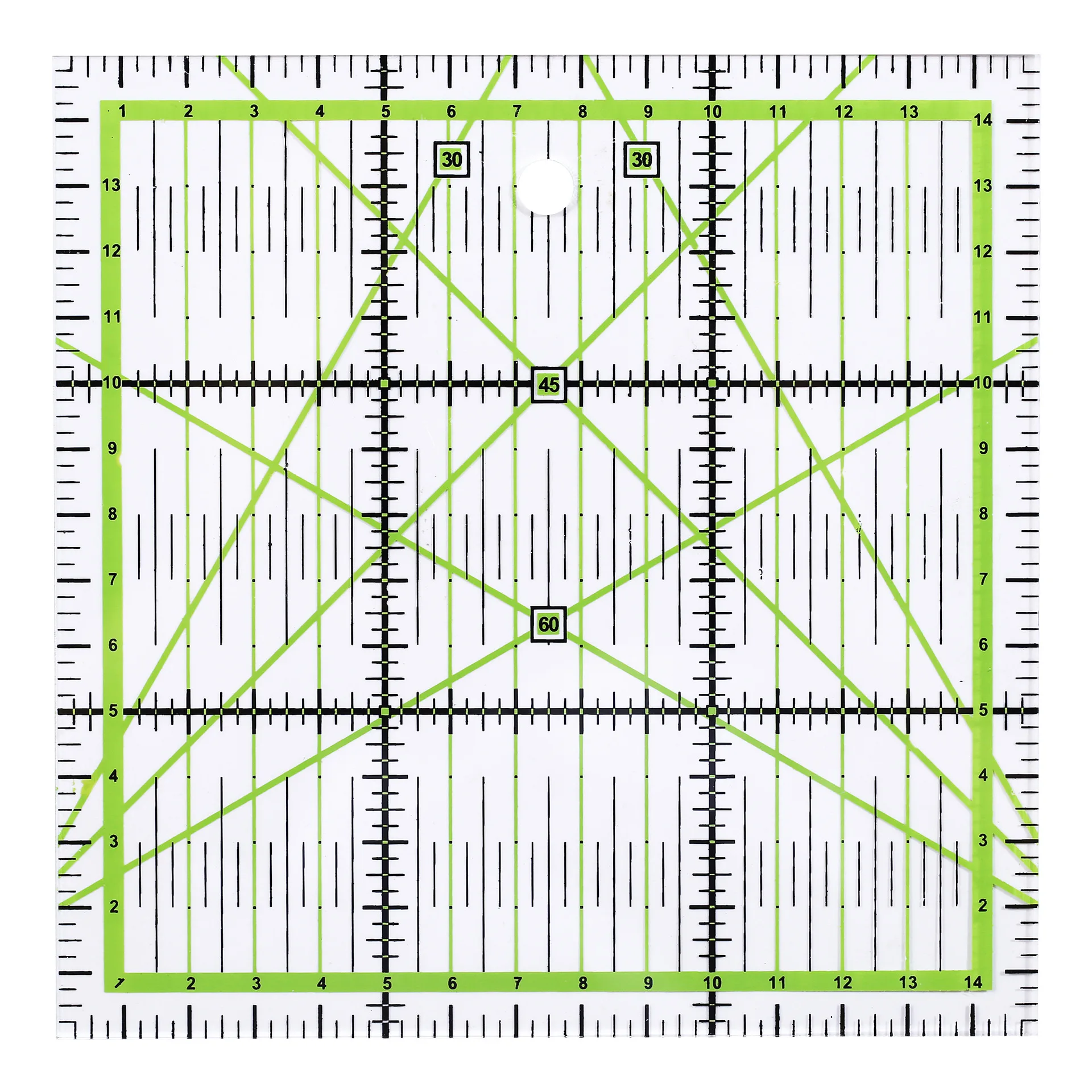 Прозрачная линейка 15*15 см для квилтинга шитья лоскутного домашнее искусство