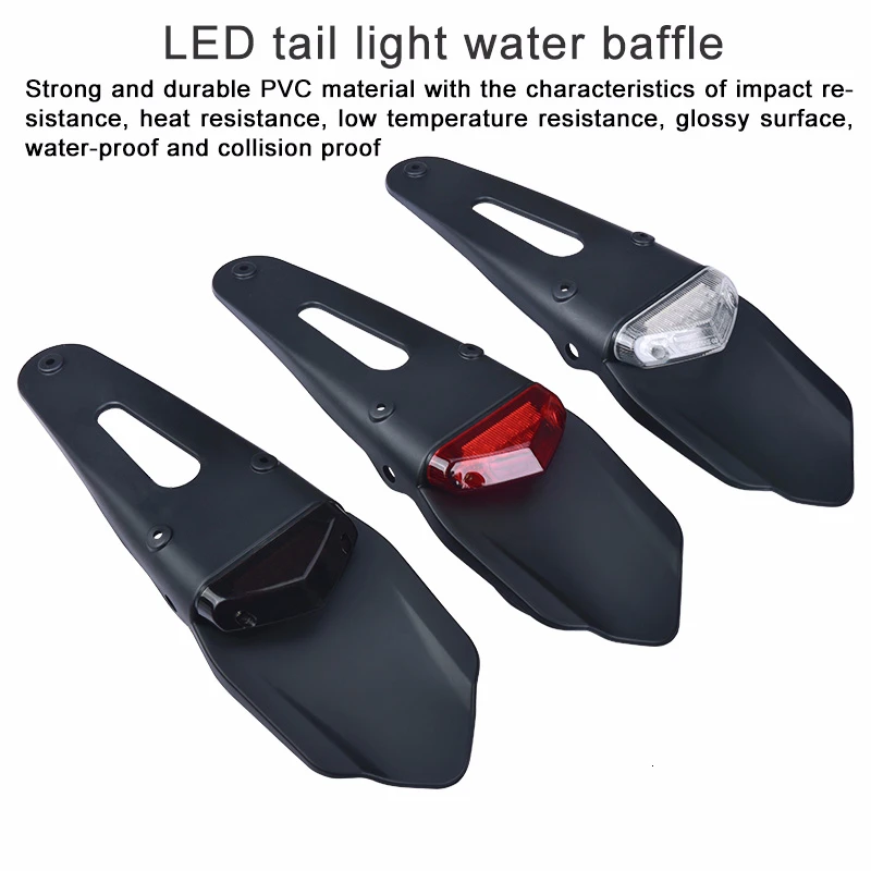 SPELAB 12V Motorcycle Rear Fender Light Motocross Enduro Mudguards For KTM XR250 XR400 XR650 WR250F WR450F CRF250X CRF450X CRF |