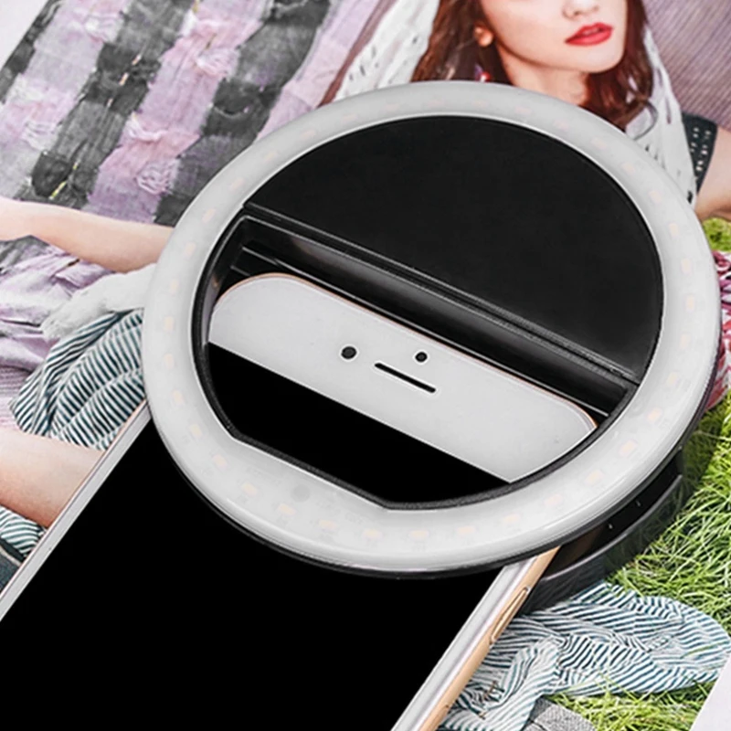 Универсальная светодиодная вспышка для селфи портативная лампа мобильный