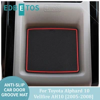 anti slip mat for phone gate slot mats cup rubber pads rug for toyota alphard 10 vellfire ah10 2005 2008 car sticker accessories