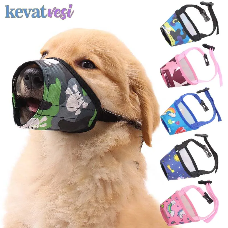 

Pet Dog Adjustable Mask Breathable Pet Dog Muzzle Small Large Dog Mouth Muzzle Anti Bark Bite Chew Training Dog Accessories