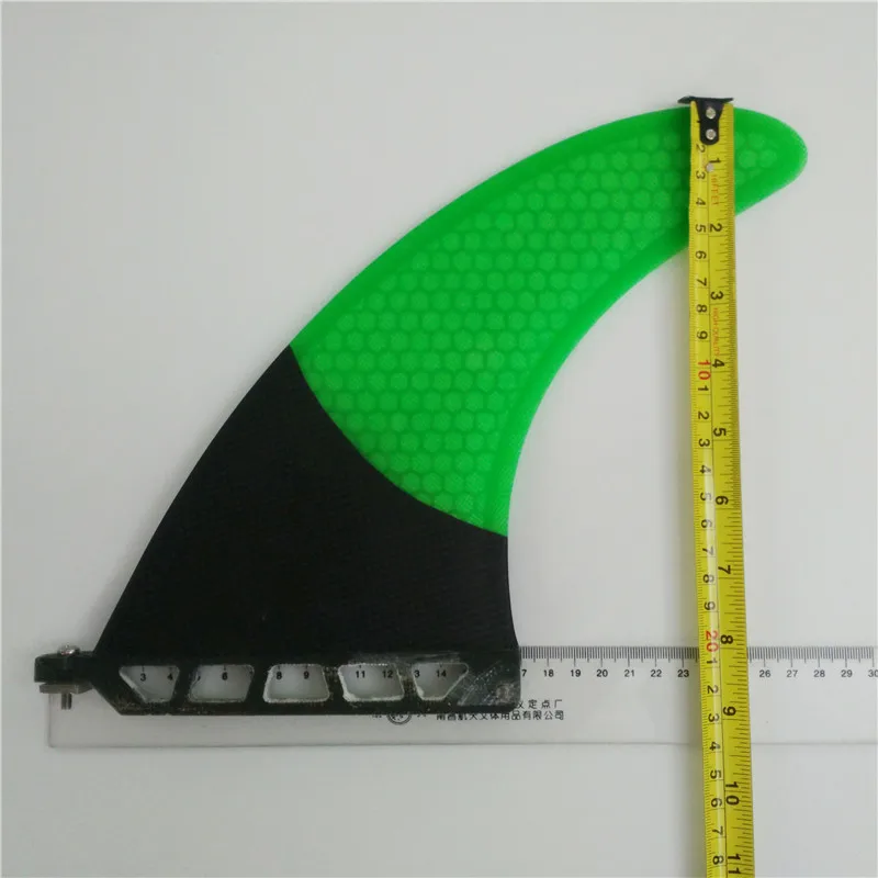 Одинарные плавники центральные длиной 8 дюймов белые/синие/зеленые/белые|long board