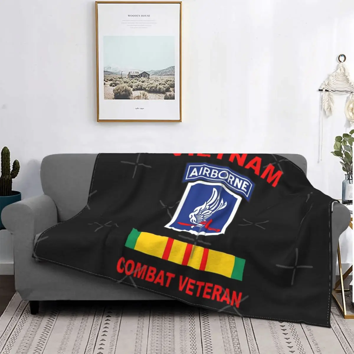 

173Rd Airborne Brigade Vietnam Blanket Bedspread Bed Plaid Bed Linen Beach Towel Blanket Hoodie Throw And Blanket