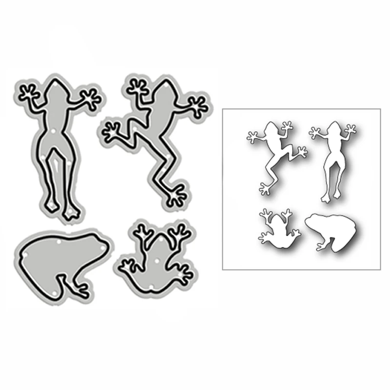 

Животные живая Веселая лягушка новые металлические Вырубные штампы для скрапбукинга бумажные изделия и изготовления карт тиснение Декор б...