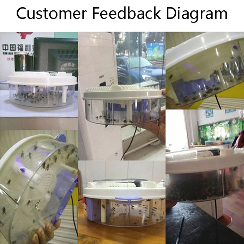 

Upgraded Version USB Flytrap Automatic Pest Catcher Fly Killer Electric Fly Trap Device Insect Pest Reject Control Catcher