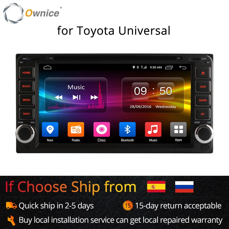 

Ownice Android 6.0 Octa 8 Core 2G RAM car dvd player for Toyota Hilux VIOS Old Camry Prado RAV4 Prado 2003-2008 4G LTE Network