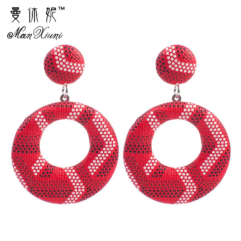 Богемные геометрические круглые Висячие серьги для женщин 2019 эффектные модные