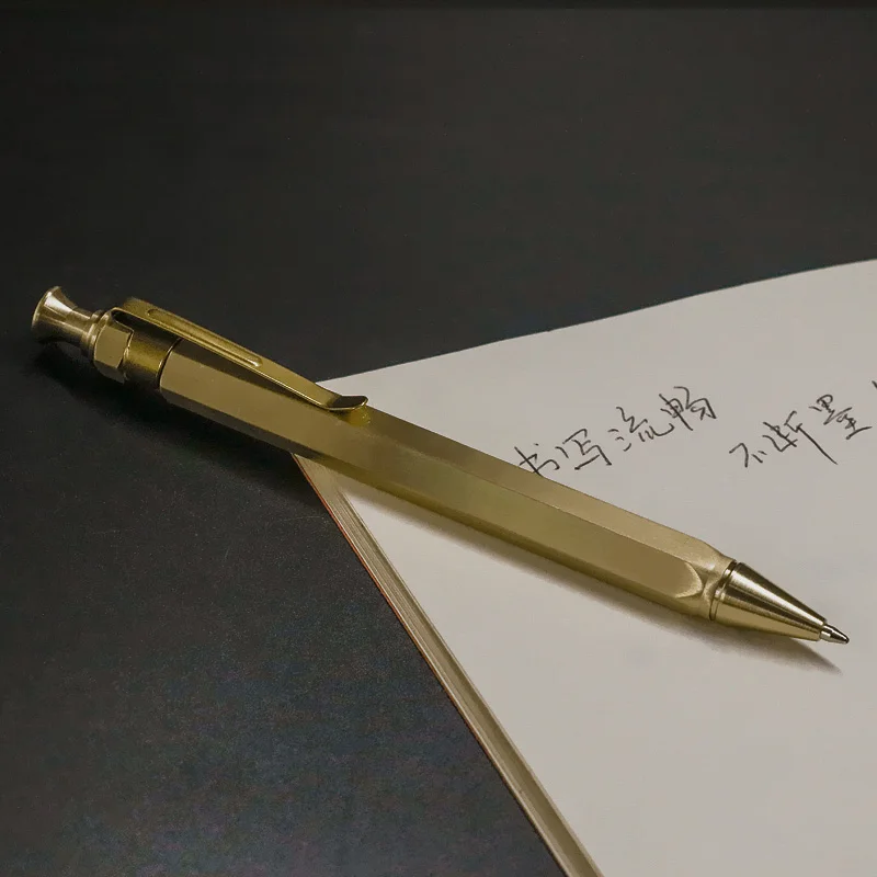 Ручка шариковая Yushun металлическая с шестигранной ручкой|Шариковые ручки| |
