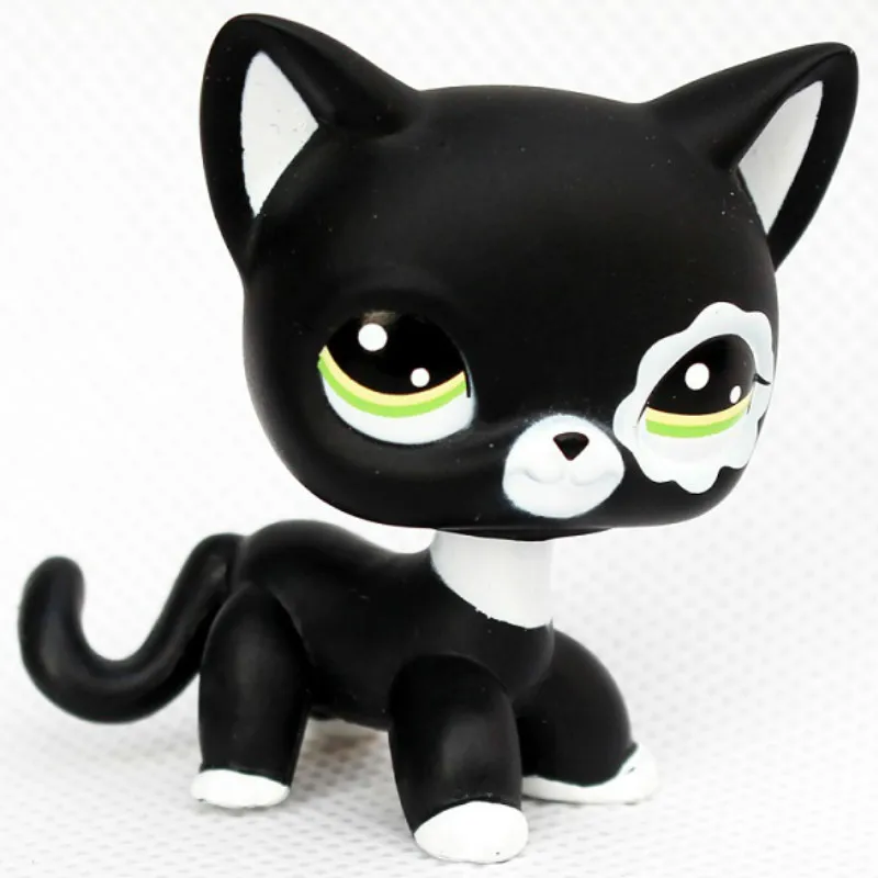 Лпс стоячки кошки собаки игрушки Lps кошка старый pet shop игрушка маленькая короткая шерсть котенок Гималайский котенок husky собака Спаниель колли great dane редкая коллекция фигурок - Цвет: 2249