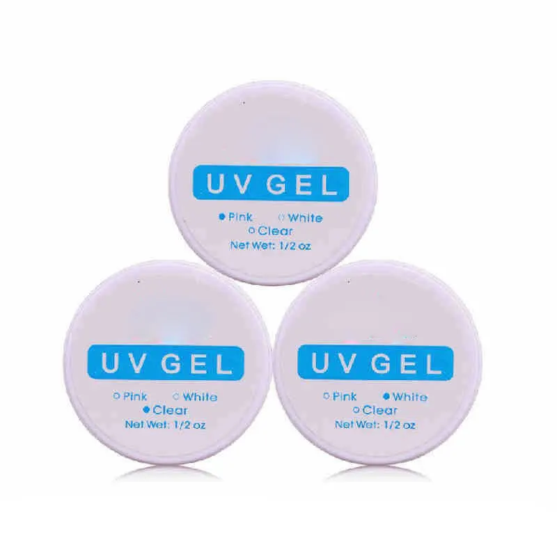 15 мл прозрачный гель для защиты от УФ лучей Builder розовый/белый/прозрачный