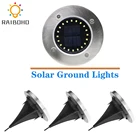 Светильник наземный светодиодный на солнечной батарее, 1620 светодиодов, водонепроницаемый, белыйтеплый белый