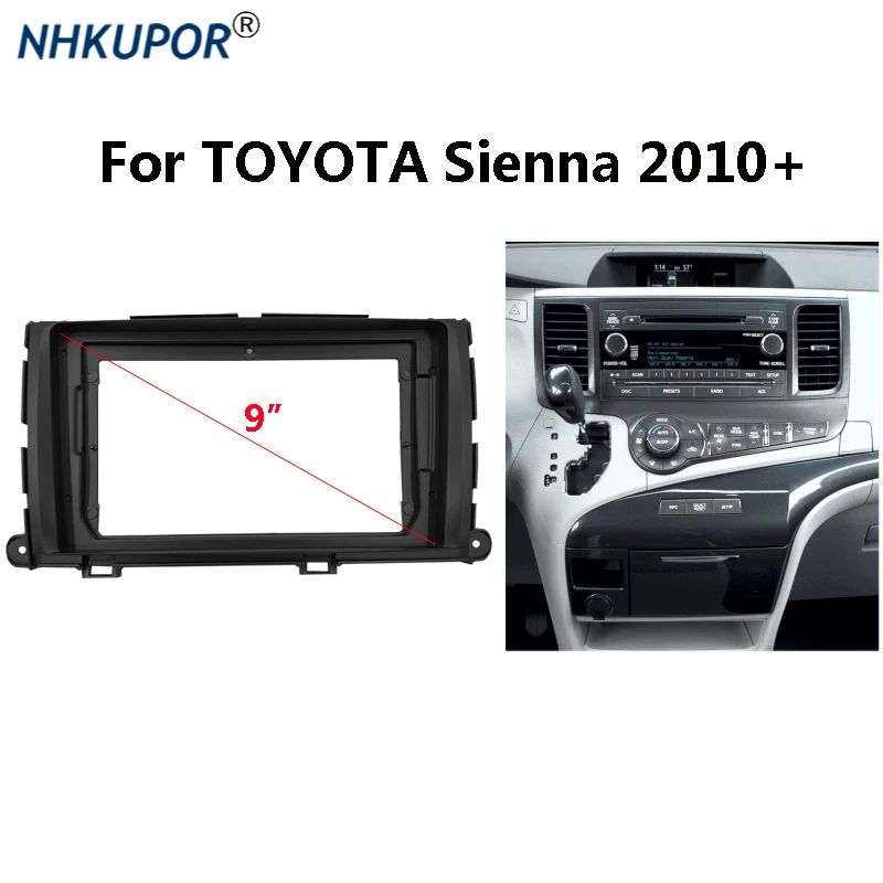 9-дюймовая Автомобильная радиоустановка для TOYOTA Sienna 2010 + автомобильная