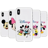 disney anime transparent phone case for xiaomi redmi 11lite ultra 9 8a 7 6 a pro t 5g k40 anime protect cover silicone