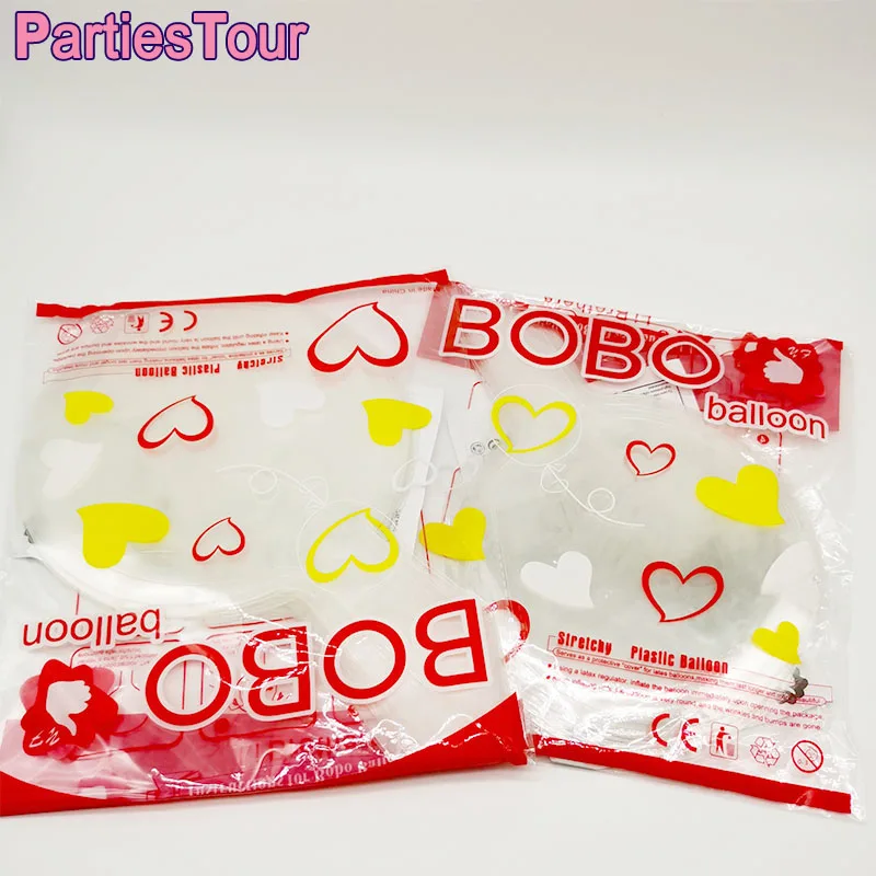 Globo de burbujas transparente para decoraci&oacute;n de fiestas, globo Bobo transparente de 8, 10, 12, 16, 18, 20, 24, 36 pulgadas, para Navidad y boda, 100 unids/paquete-0