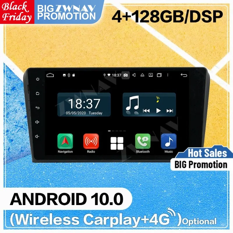 

128 ГБ Carplay Android 10 плеер для Mazda 3 2003 2004 2005 2006 2007 2008 2009 GPS навигация автомобильное радио аудио стерео головное устройство