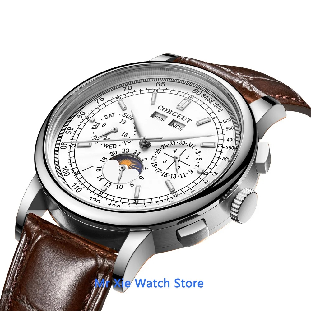 Часы мужские механические с циферблатом 42 мм автоматические