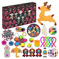 2022 advent calendar squeeze toys kids gift 24pcs christmas little dolls bubble anti stress squishy sensory fidget sets