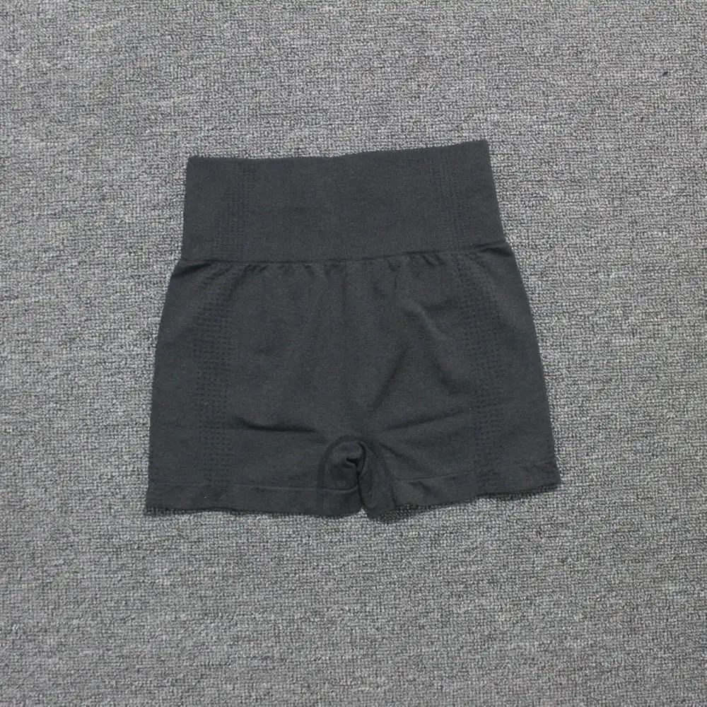 Шорты женские бесшовные с высокой талией Велосипедки из спандекса для фитнеса и