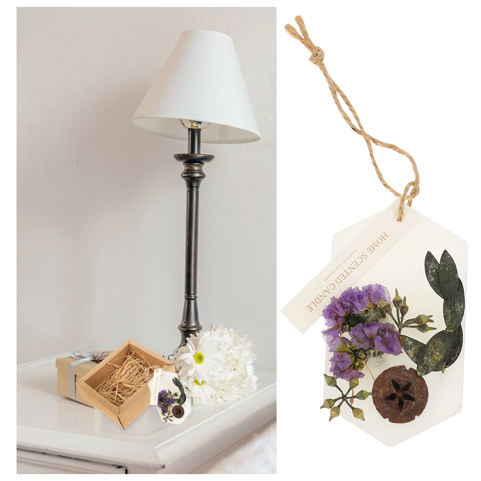 

1pc Dried Flower Aromatherapy Wax Tablet Beewax Aromatherapy Ornament for Closet