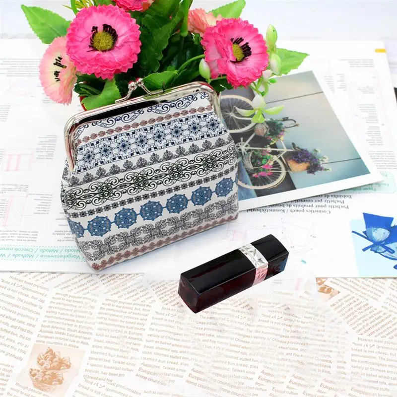 Этнический стиль волны застежка клатч для женщин девочек миниатюрная монетная