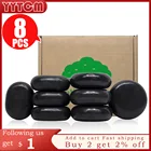 Tontin 8 шт.компл. набор для массажа с горячими камнями, нагреватель, коробка для снятия стресса, боли в спине, забота о здоровье, лава, базальтовый круглый массажный инструмент, камни