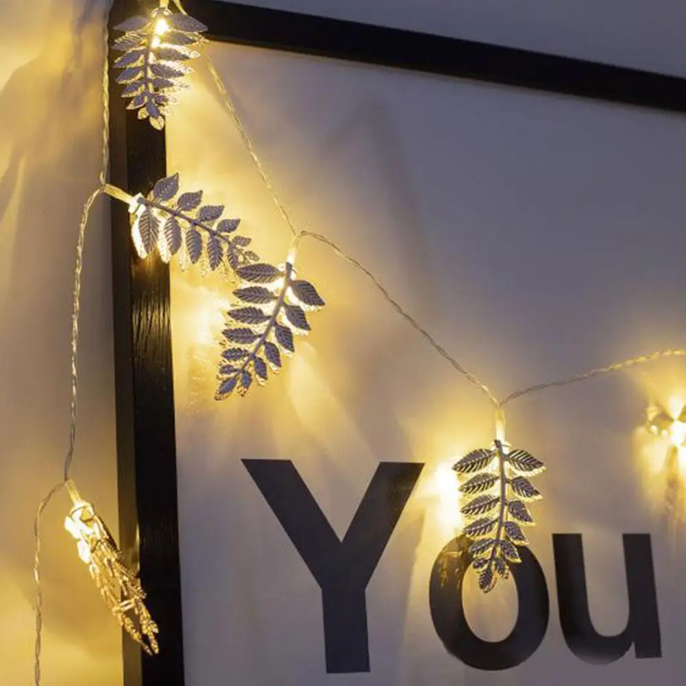 1 5 м 10 светодиодов розовое золото железный лист батарейный блок лампа теплый