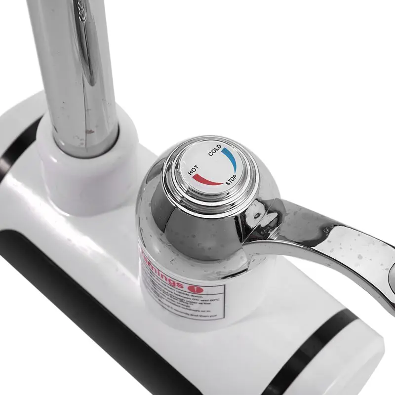 

Kitchen Tankless Water Heater 220V 3000W Instant Electric Faucet Hot Water Electric Fast Heater Tap With Temperature Display Eu