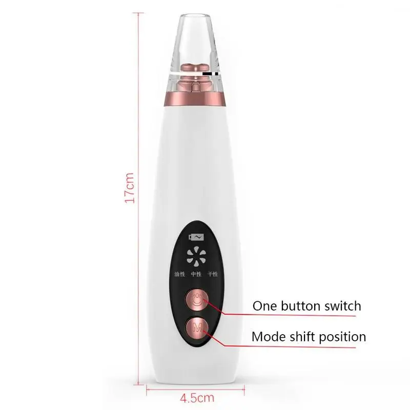 

Blackhead Suction USB Black Dot Remover Face Pore Vacuum Skin Care Acne Pore Cleaner Pimple Removal Vacuum Facial Tools
