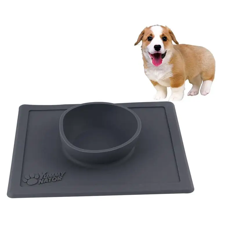 Миска для собаки силиконовая миска Фидер кормления без пролива нескользящий