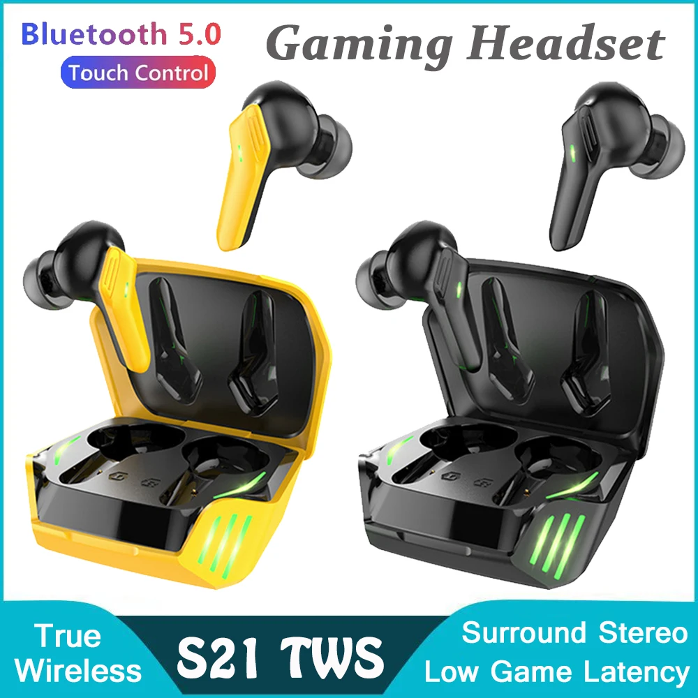 

Wireless S21 TWS Game fone sem fio Bluetooth Earphones Gaming auriculares inalámbricos Earbuds audifonos Handfree Headset Gamer