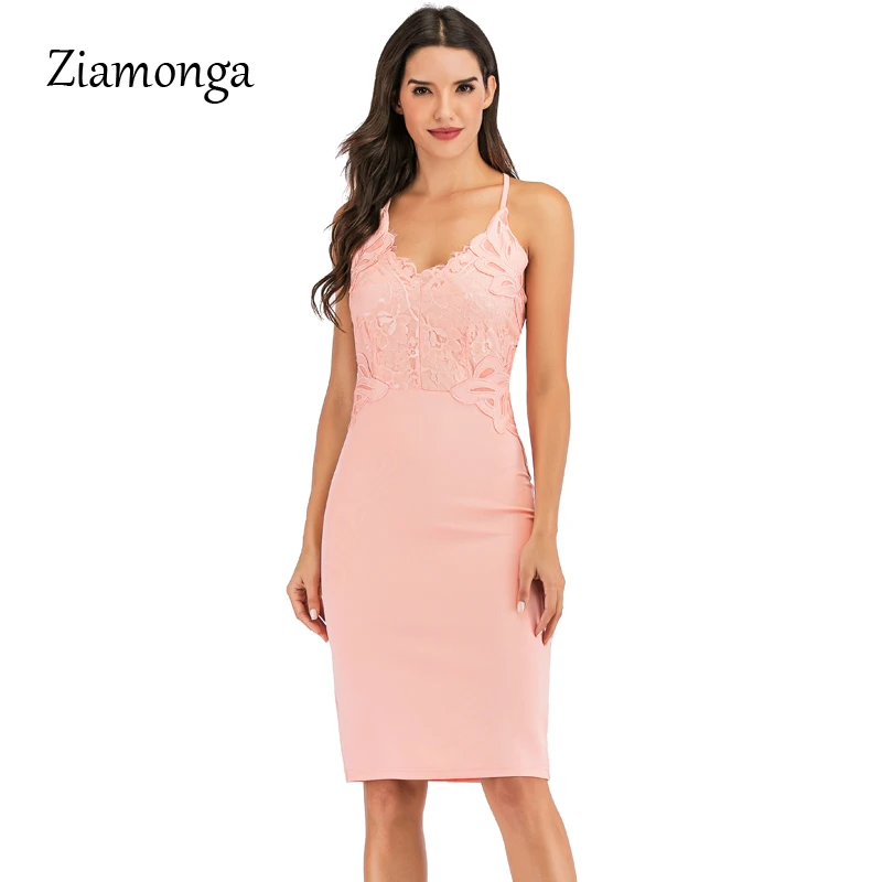 C4615 Pink Ziamonga женское весеннее черное сексуальное бархатное платье женское платье-карандаш миди Элегантное Вечерние вечерн - Цвет: C4615 Pink