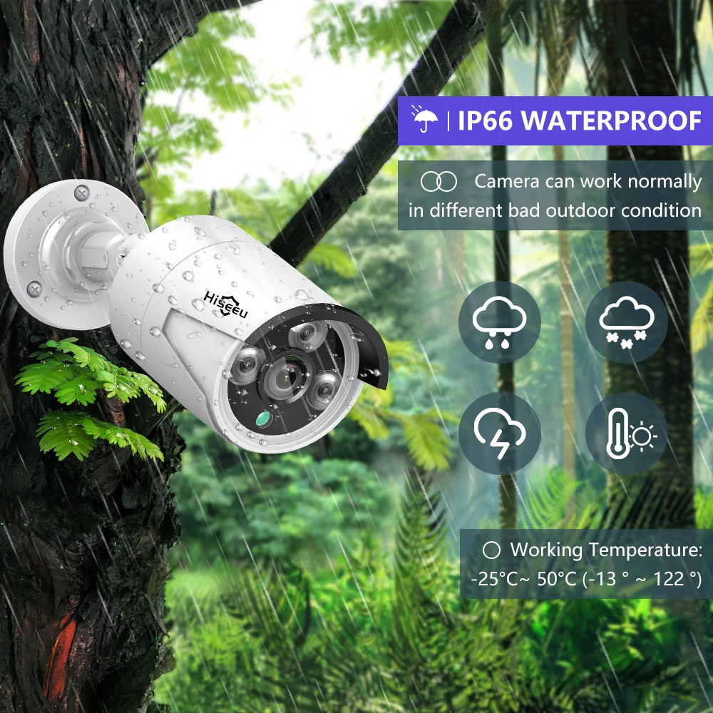 Hiseeu 5MP 4MP 3MP 8CH POE NVR видеомагнитофон CCTV IP монитор безопасности камера POE|set security