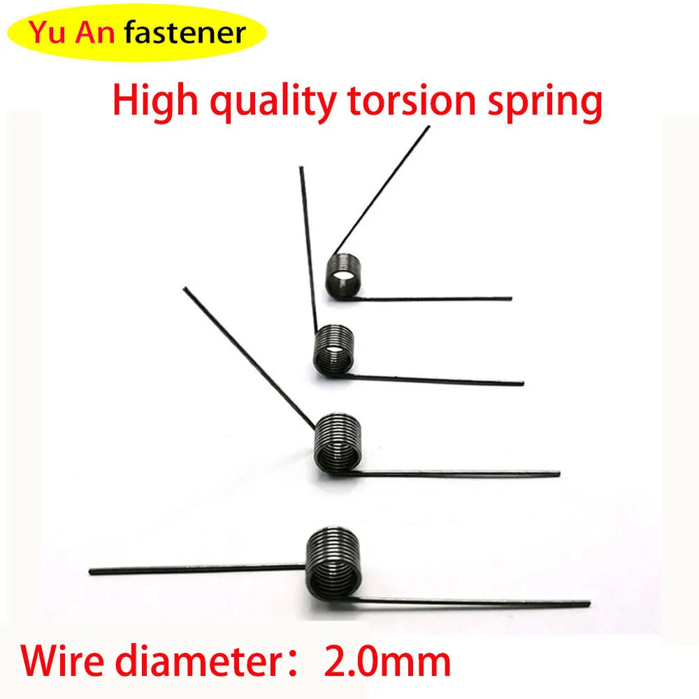 V-Spring, 2.0 Wire Diameter Torsion Small Torsion Spring, Hairpin Spring, 180/120/90/60 Degree Torsion Torsion Spring,  2pcs
