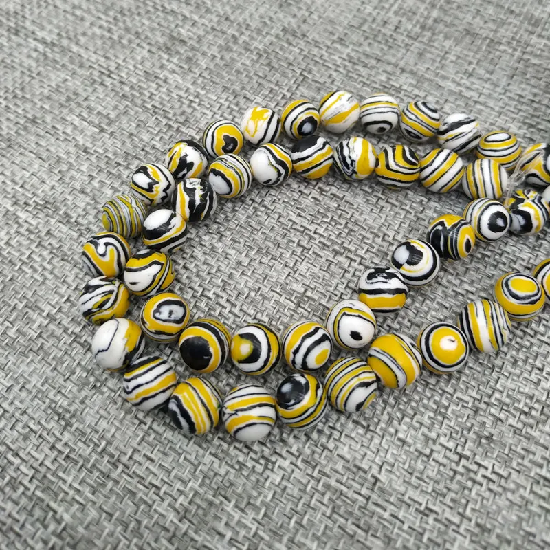 Wholesale Turquoises Sea Sediment Malachite Natural Stone Beads Loose Spacer for Jewelry Making 4 6 8 10 12mm DIY Bracelet | Украшения и