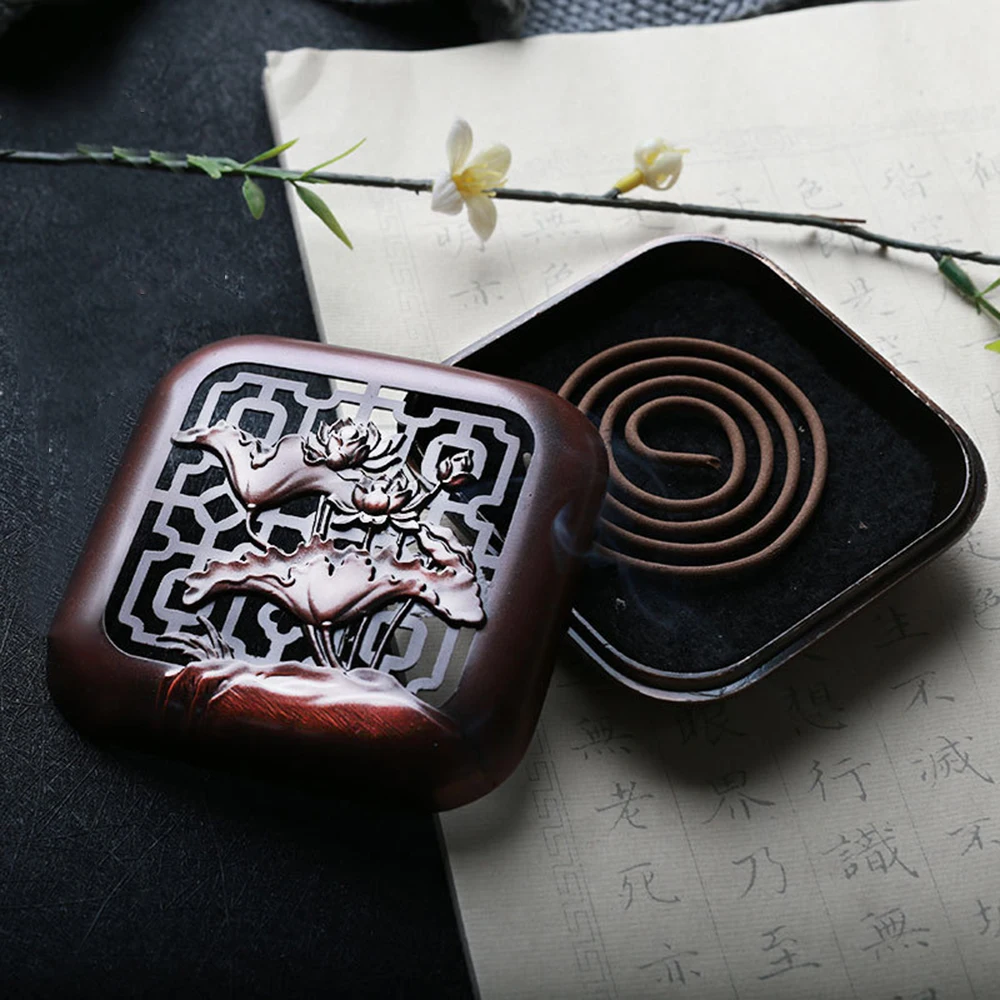 Держатели для благовоний Винтажный дизайн конусная печь сандаловая катушка