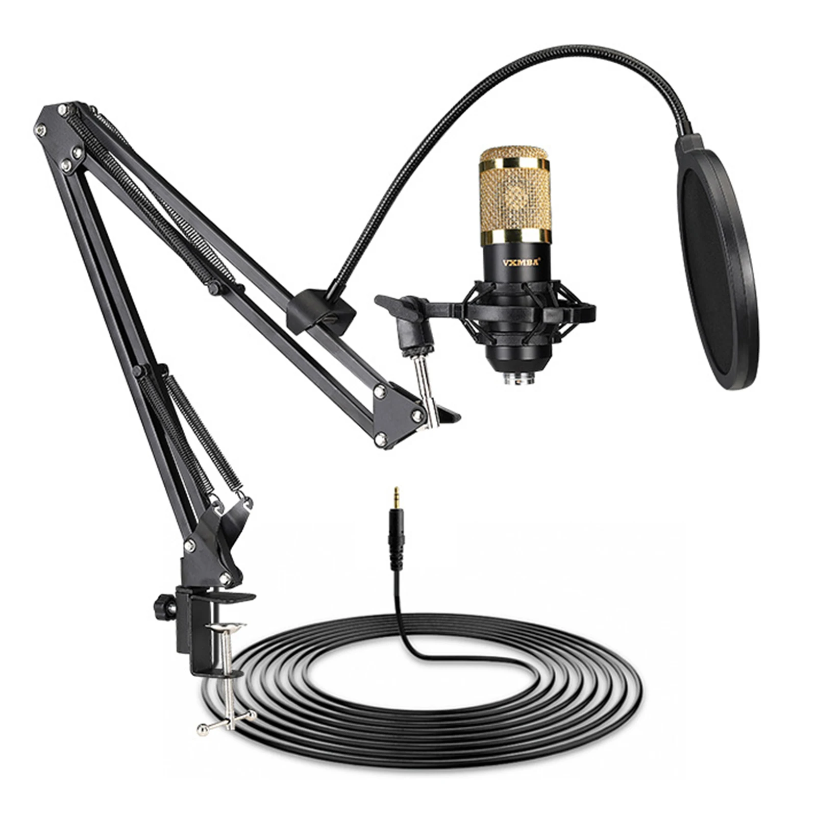 

Vxmba Подкаст профессиональный конденсаторный микрофон BM-800 микрофон с V8 звуковая карта стенд студийное