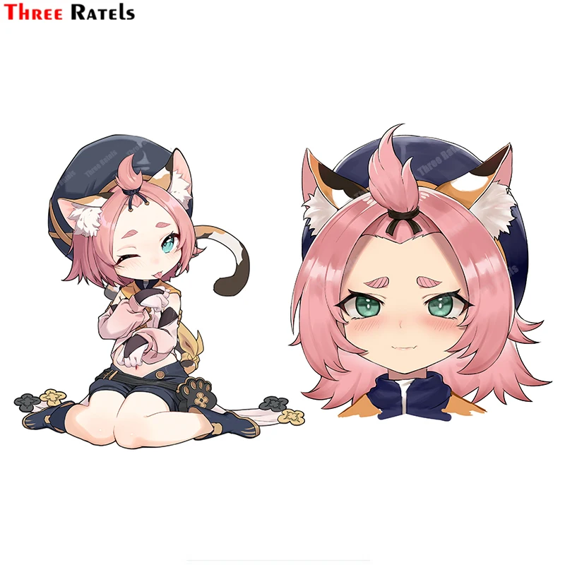 

Аниме игра три Ratels A706, Противоударная наклейка для ветрового стекла и зеркала, виниловые декоративные наклейки