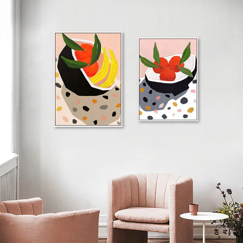 Скандинавский свежий фруктовый плакат для кухни настенный художественный Декор