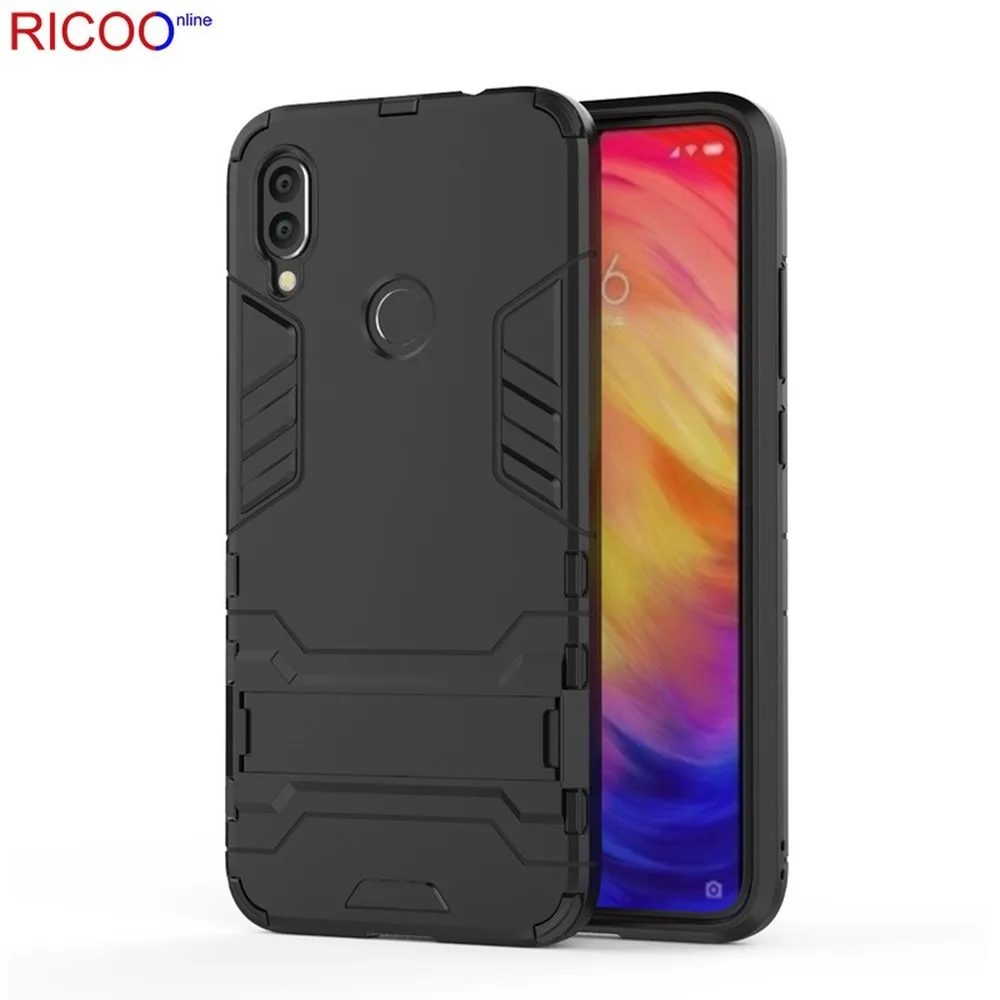 Iron Man Armor Stealth Bracket Shockproof Bumper Phone Case for Xiaomi Redmi Note7 Pro Protection Back Cover Coque Capa | Мобильные