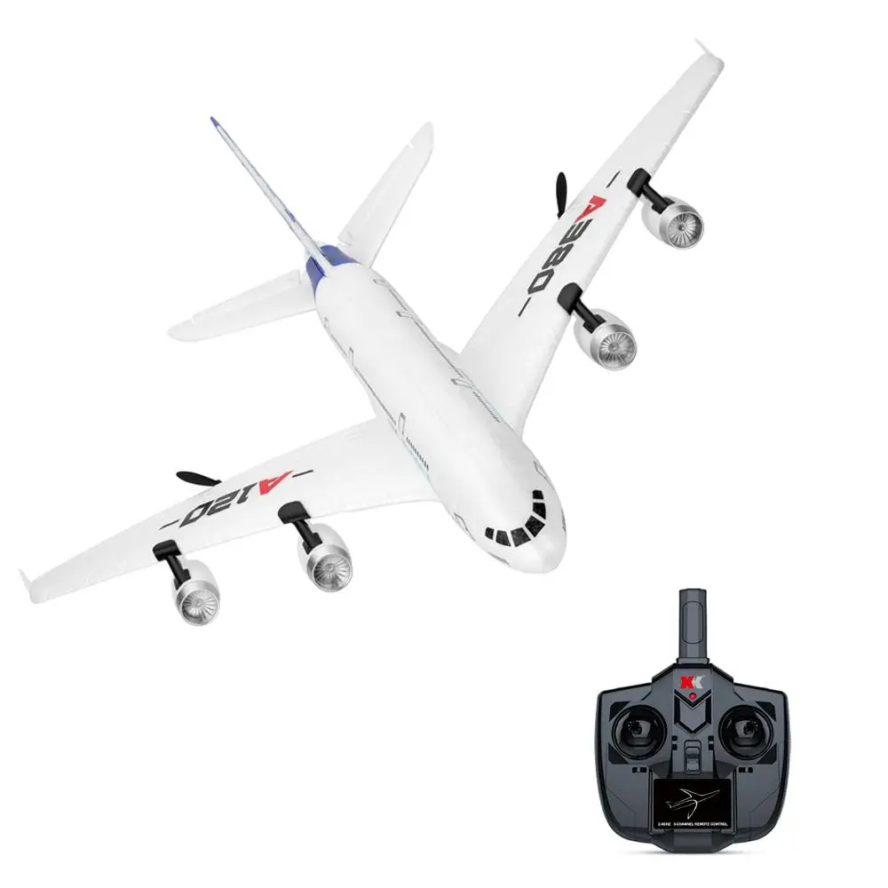 WLTOYS A120 A380 Rc самолет 2 4 ГГц 3CH RC с неподвижным крылом RTF режимом Самолет игрушки для