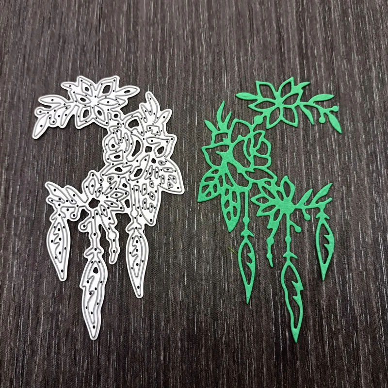 

New Flower Leaf Frame Metal Cutting Dies Stencils Embossing Folder Cut DIY Scrapbooking Die Cuts Greeting Card Decor