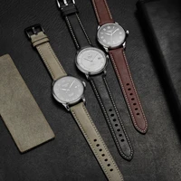 watchband 18mm 19mm 20mm 21mm 22mm watch band leather strap buckle belt for tissot longines omega iwc huawei and others
