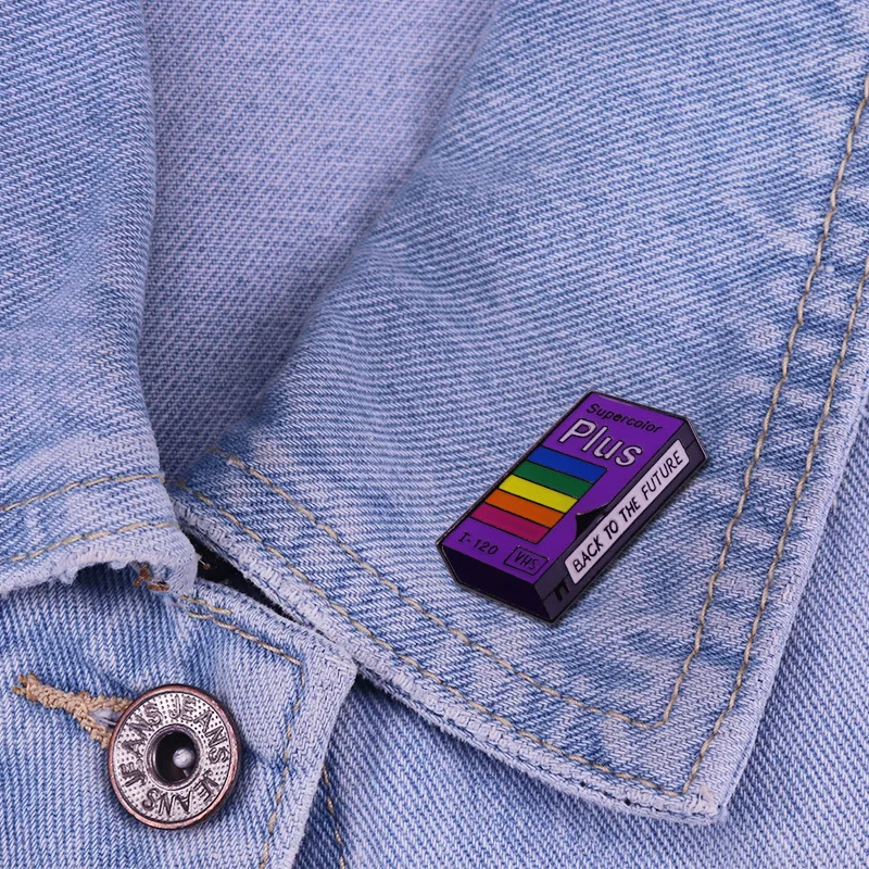 Броши с эмалью по мотивам фильма Назад в будущее LT271 для мужчин и женщин рюкзака