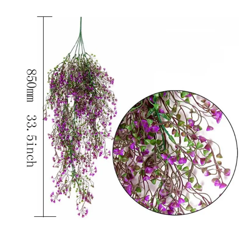 1 шт. искусственный шелк Висячие лозы листья растений для дома сада украшение на