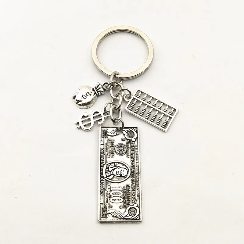 1 шт. винтажный калькулятор чары брелок 100 долларов для мужчин кошелек подарок