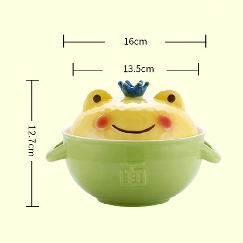 

Simple and convenient Instant Noodle Bowl With Lid Ceramic High-quality new products universal High-quality new hot sale