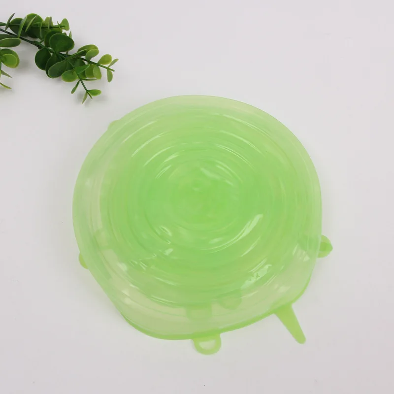 

Hot Sale A 6-piece Set of Stretchable Cup Lid Universal Lid Multi-function Plastic Wrap Bowl Lid for Fresh Fruits and Vegetables