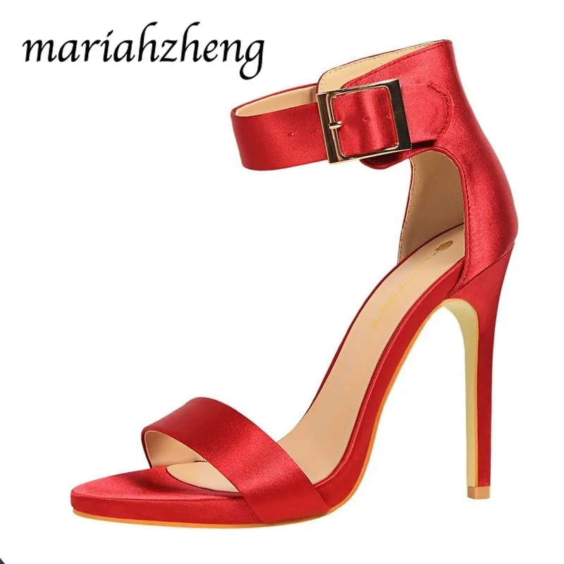 LTARTA/Модная простая пикантная женская обувь на тонком каблуке 11 см атласные