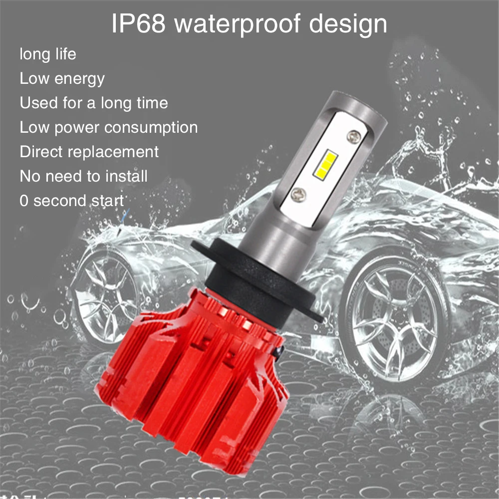 Универсальный светодиодный автомобилей головной светильник лампы H4 H7 H11 3000K 6000 К