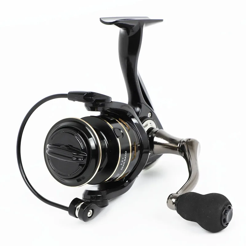 

2000-7000 5.2:1 Metal Stainless Steel Fishing Reel Saltwater Reel for Fishing Spinning reels 12KG Max Drag Carrete de pesca